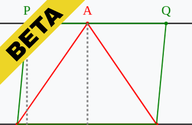 Verifying the parallelogram-triangle area ratio on the same base and parallels