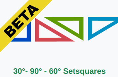 To make a parallelogram, rectangle, square and trapezium using set squares