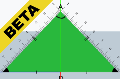 To verify that in a triangle sides opposite equal angles are equal